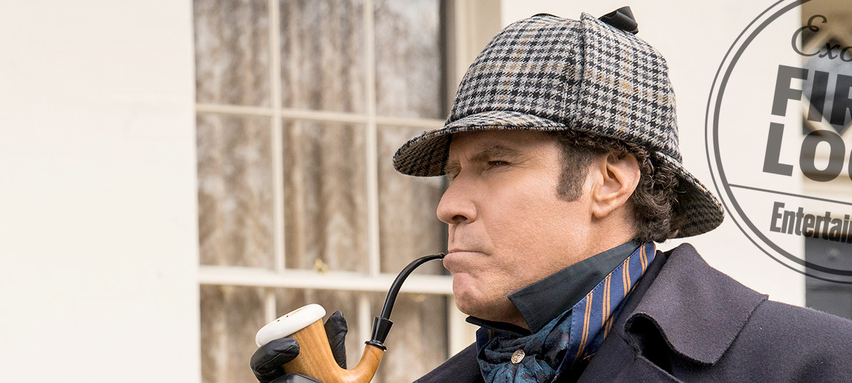 Will Ferrell vive Sherlock Holmes em foto da comédia Holmes and Watson