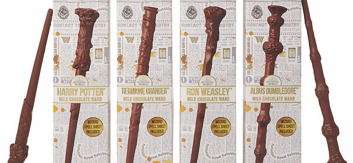 Harry Potter | Réplicas de chocolate das varinhas não precisam de feitiço para desaparecer