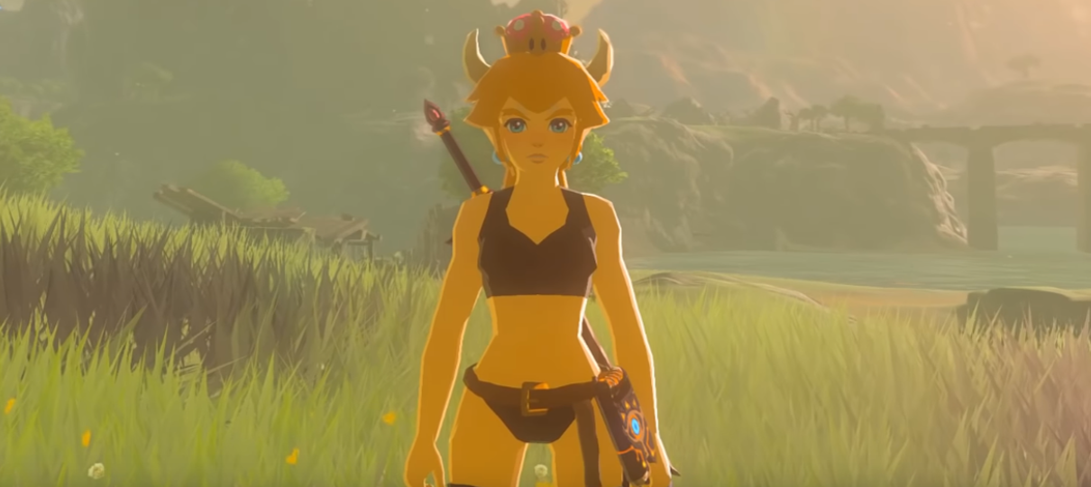 Bowsette invade Zelda: Breath of the Wild em novo mod feito por fã