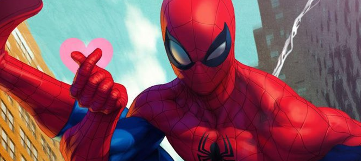 Teioso faz coração coreano em capa alternativa da HQ Friendly Neighborhood Spider-Man