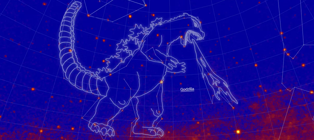 Godzilla, Tardis e Hulk ganham constelações pela NASA!
