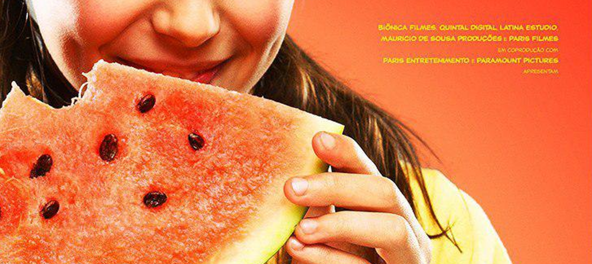 Magali segura uma melancia em novo cartaz de Turma da Mônica: Laços