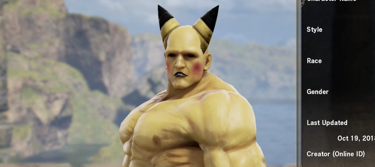 Editor de personagens de Soulcalibur VI está gerando coisas muito estranhas