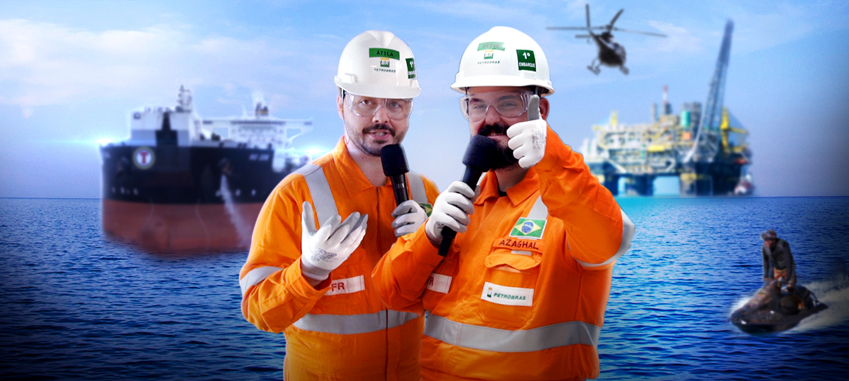 DIRETO DE UMA PLATAFORMA DE PETRÓLEO