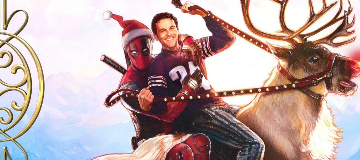 Ryan Reynolds monta em rena em cartaz oficial de Once Upon a Deadpool