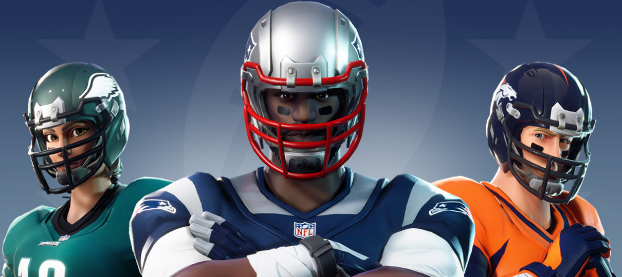 Epic Games fecha parceria com NFL e leva skins de 32 times da liga para Fortnite!