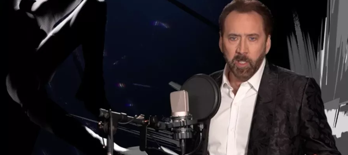 Nicolas Cage mostra todo o potencial de sua atuação em bastidores de Aranhaverso