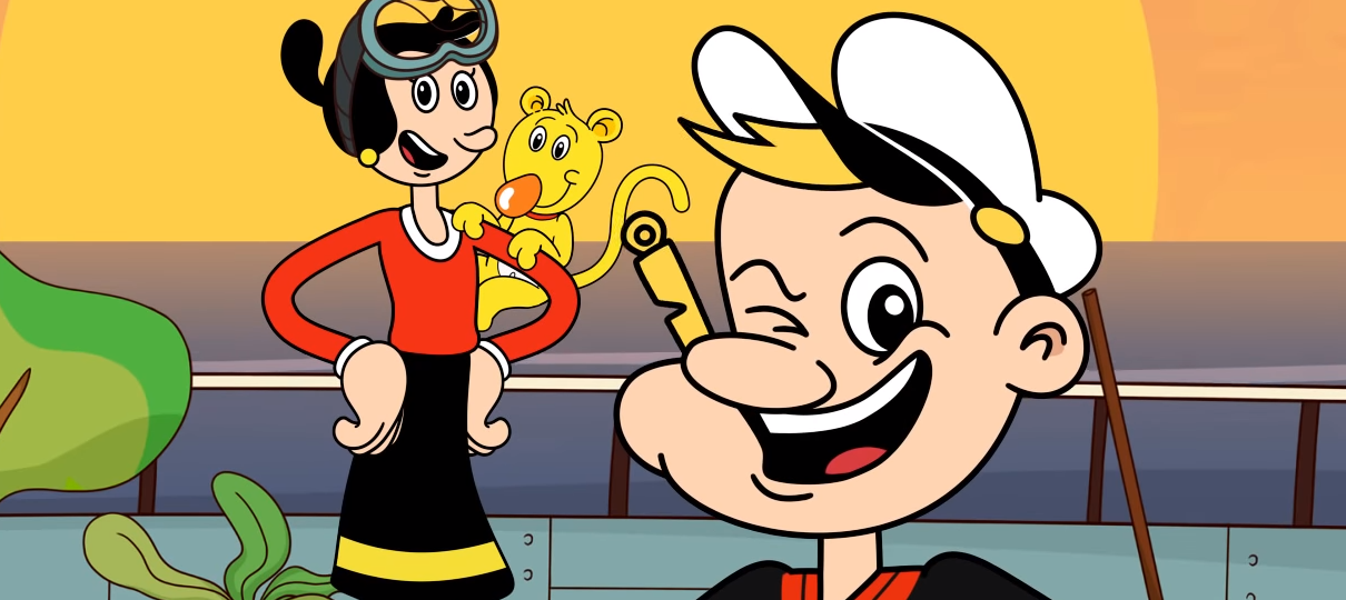 Popeye estreia no YouTube mais jovem e com apito no lugar do cachimbo