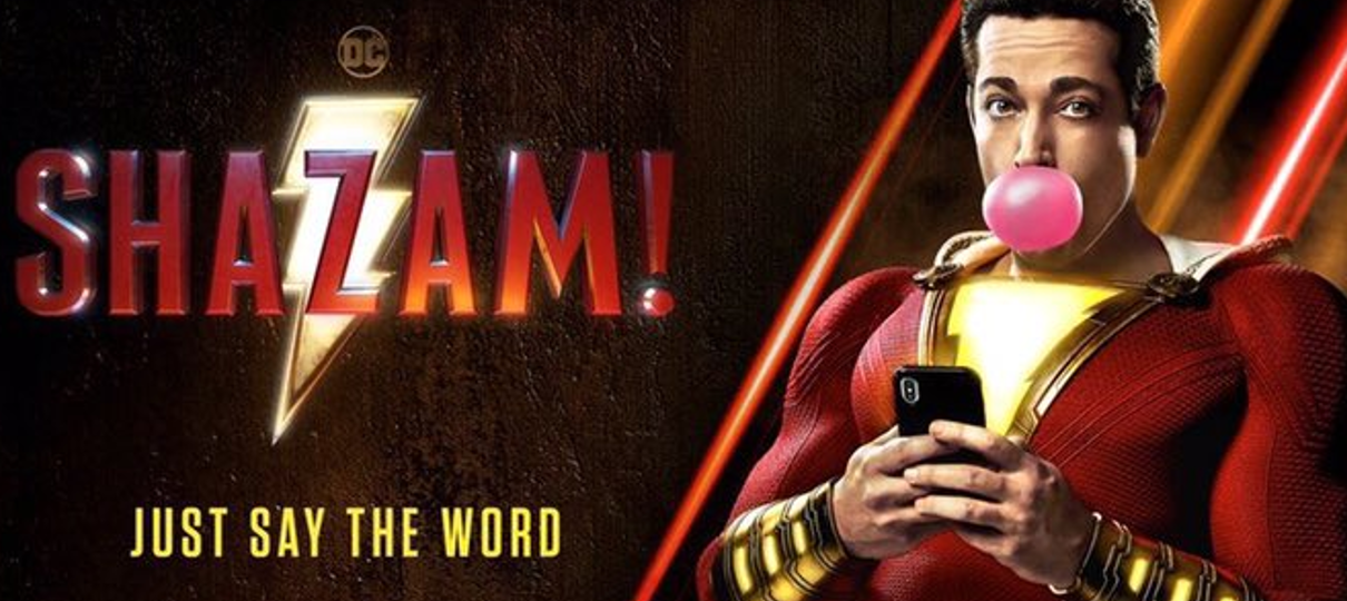 Shazam! está bem de boa em novo pôster do filme