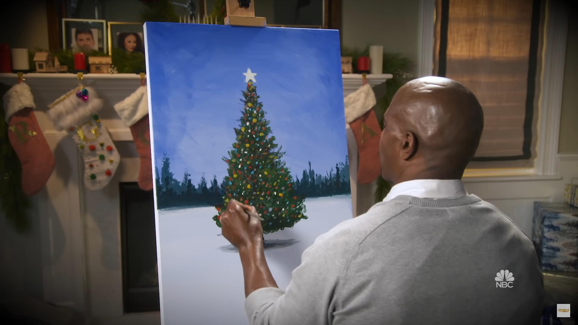 Terry Crews demonstra todo o seu talento artístico em especial de Natal