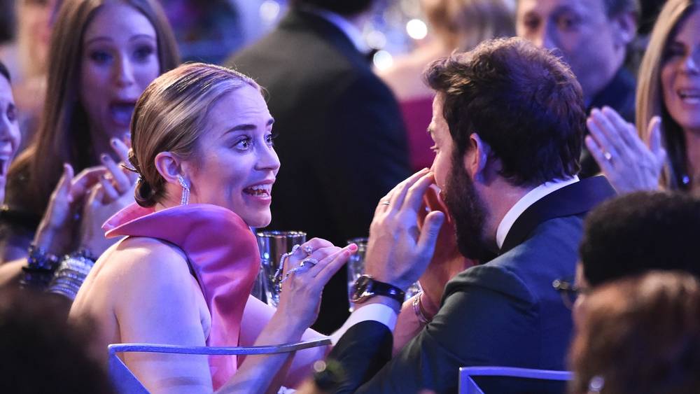Emily Blunt no momento em que venceu o SAG Awards