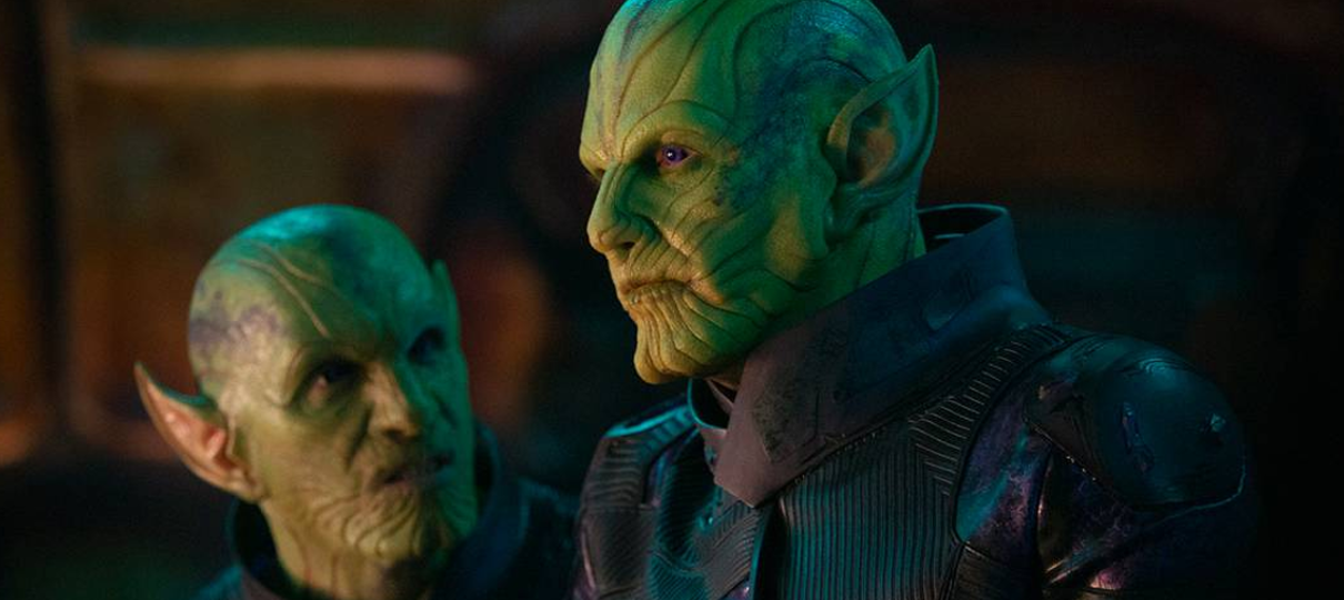 Novas fotos de Capitã Marvel mostram mais dos Skrulls