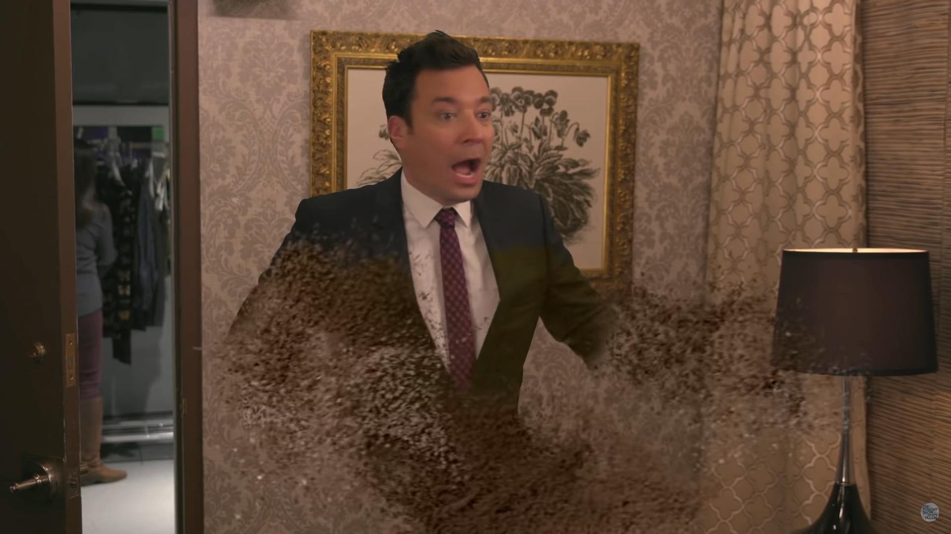 Michael B. Jordan pede para que Thanos desintegre Jimmy Fallon em esquete