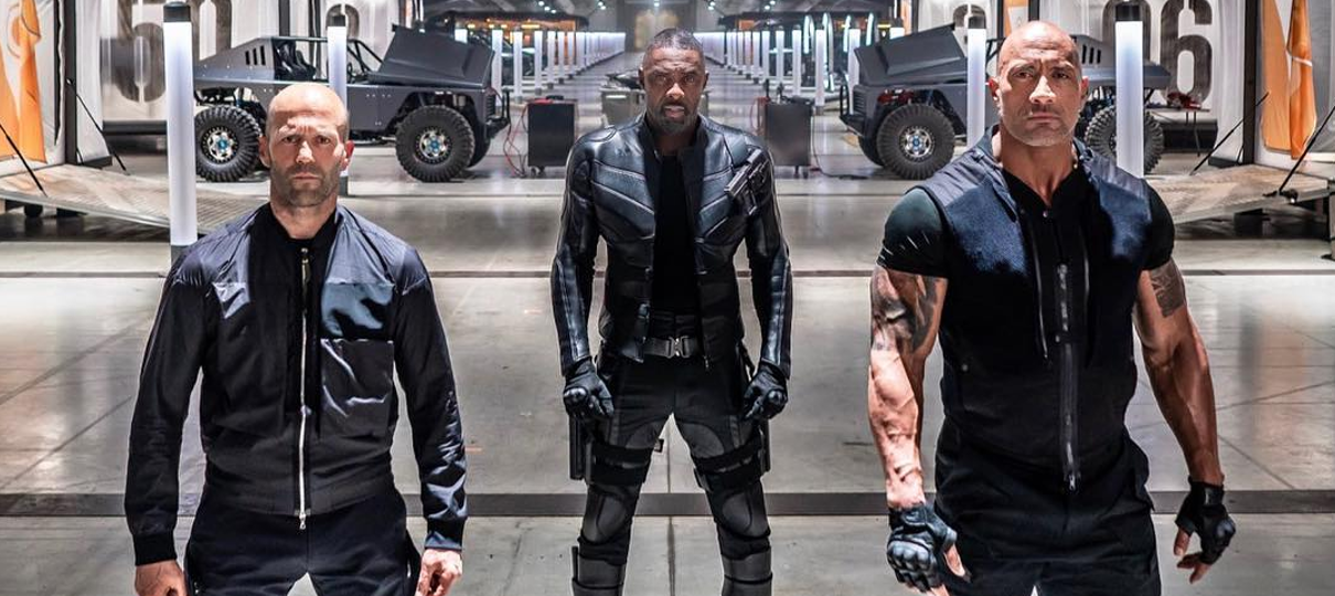 The Rock divulga foto apresentando Idris Elba em Hobbs & Shaw