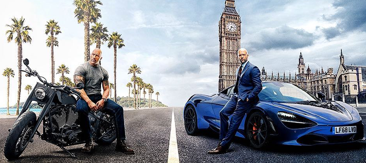 Hobbs & Shaw ganha pôster com praia em Londres e The Rock
