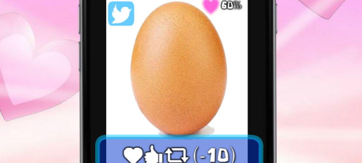 Já existe um jogo sobre namorar o ovo mais famoso do Instagram