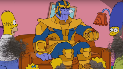 Thanos aniquila Os Simpsons em nova abertura do programa