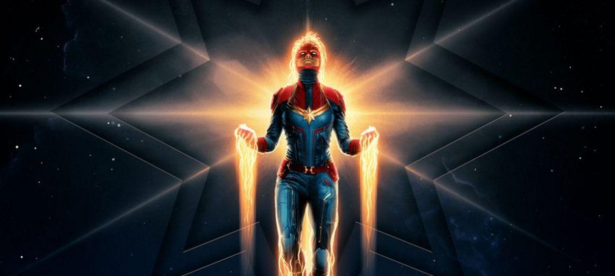 Capitã Marvel voa mais alto, mais longe e mais rápido em novo pôster