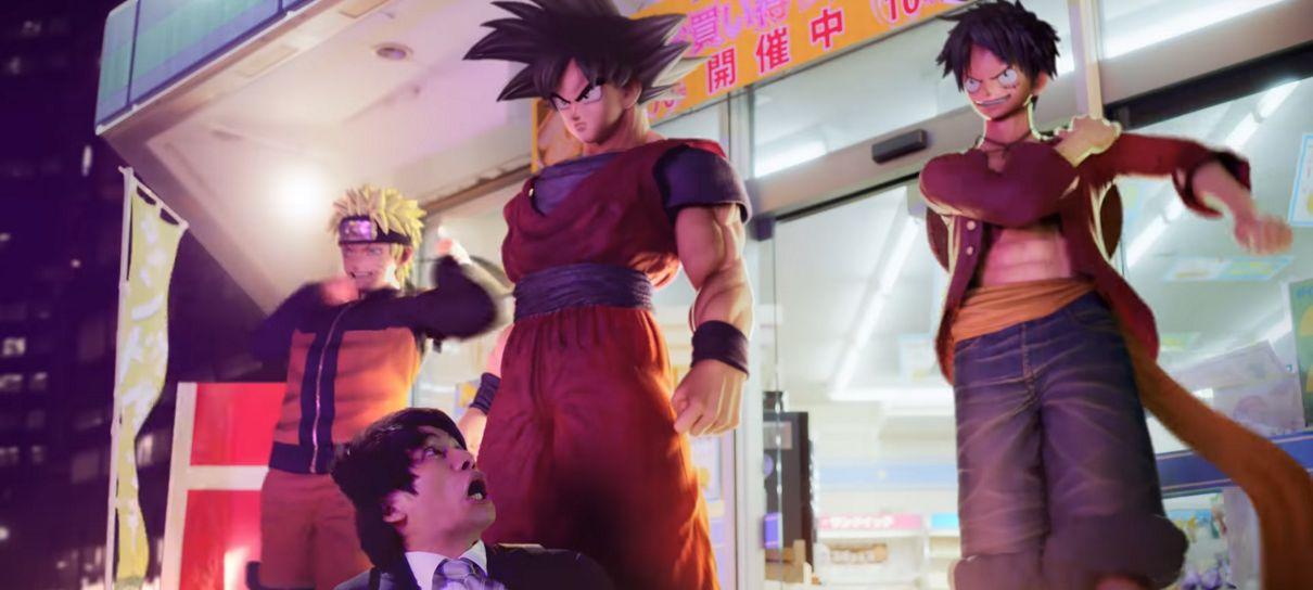 Jump Force | Goku, Naruto, Luffy e Freeza invadem o mundo real em comercial live-action