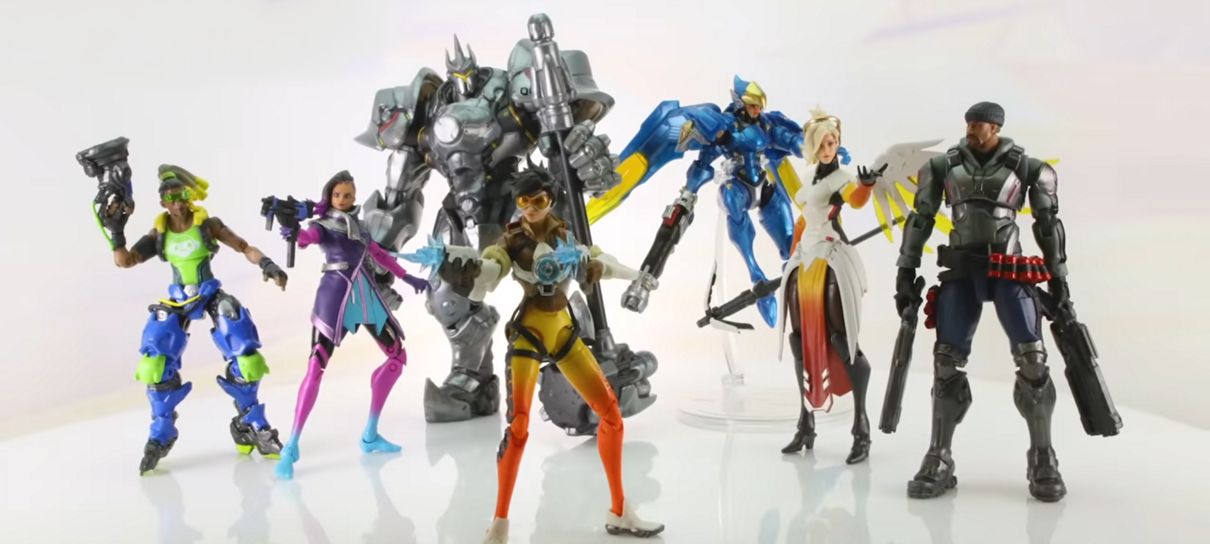 Overwatch ganha nova linha de colecionáveis com Reinhardt, Tracer, Mercy, Pharah e mais!