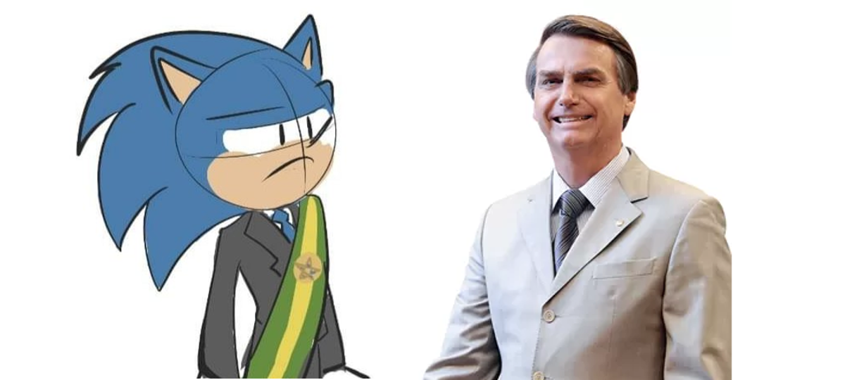 Perfil oficial do game Sonic reage a vídeo de Bolsonaro