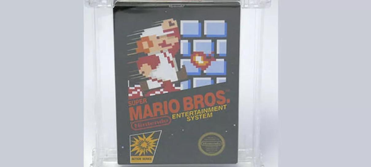 Edição rara de Super Mario Bros. foi leiloada pelo valor recorde de 100 mil dólares
