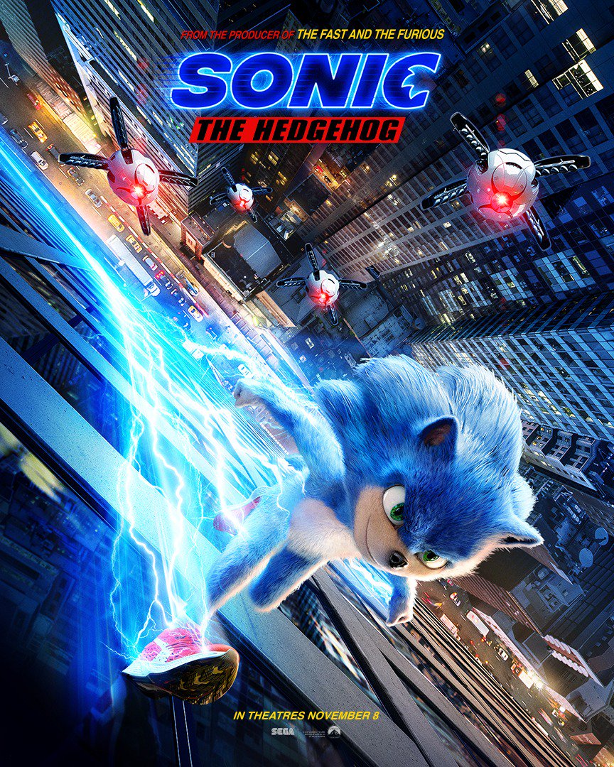 Sonic: O Filme ganha primeiro trailer com muita velocidade e Jim