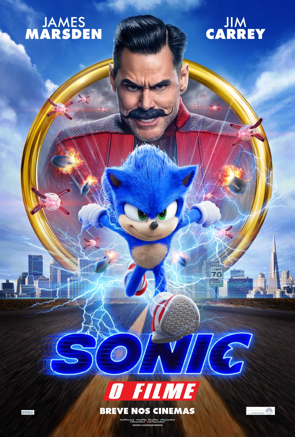 Suposta imagem de Jim Carrey como Dr Robotnik em Sonic: O Filme