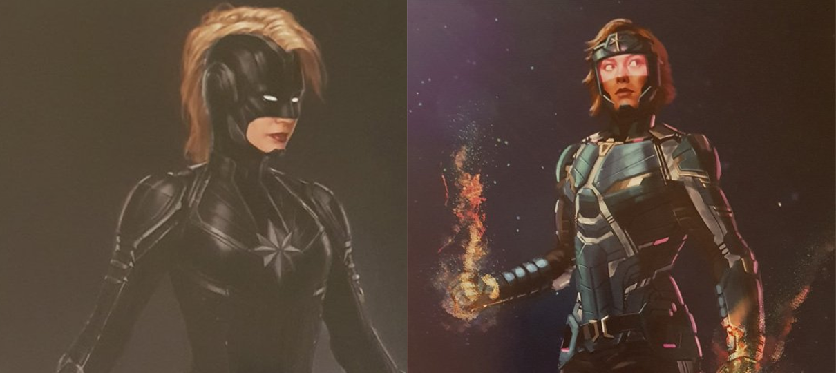Capitã Marvel | Artes conceituais mostram uniformes alternativos da heroína