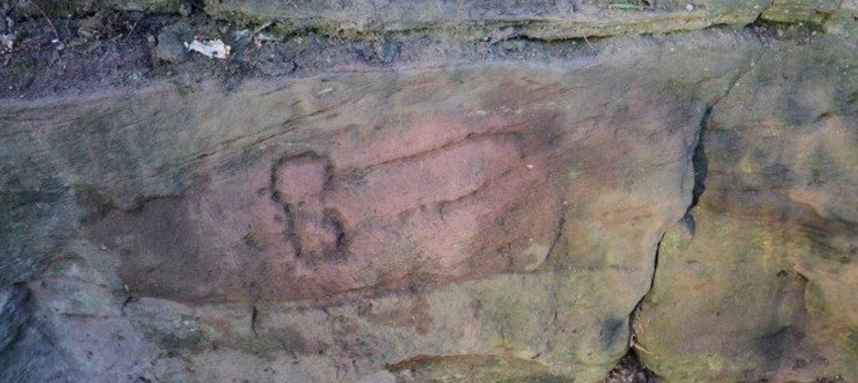 Quem foi que desenhou um caralhinho de 1.800 anos em uma caverna?