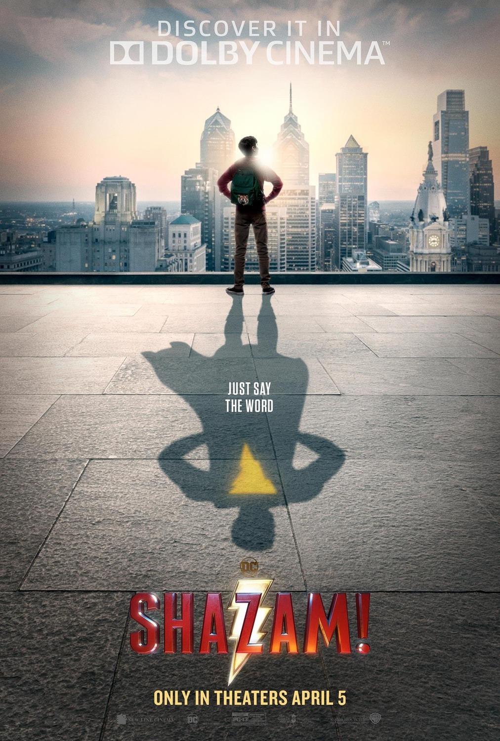 Billy Batson está pronto para se tornar Shazam! em novo cartaz do filme