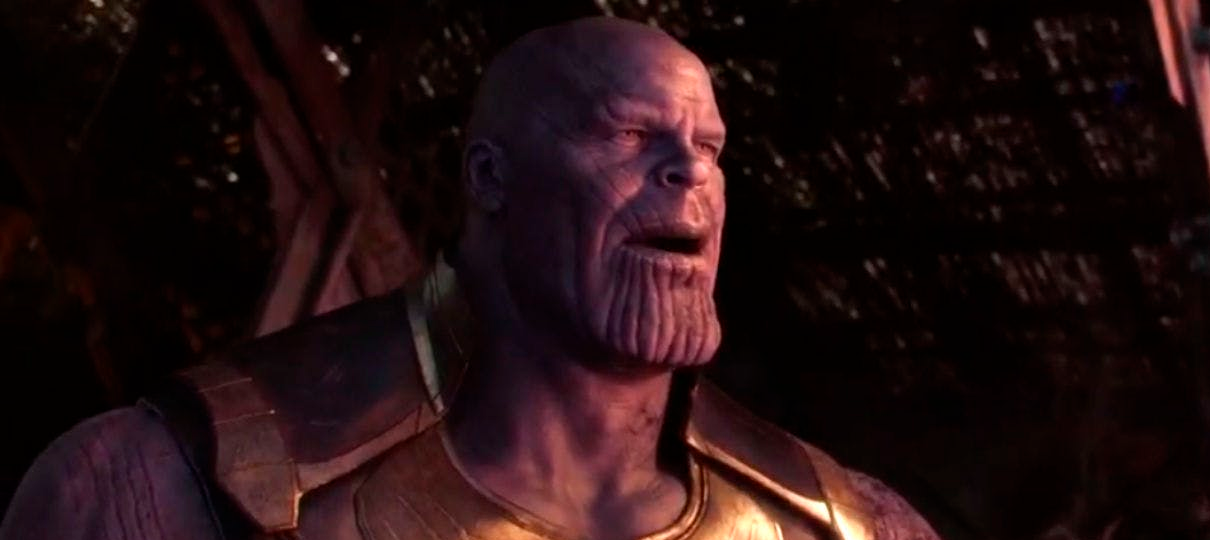 Arte de Vingadores: Ultimato mostra Thanos com braço machucado depois do uso da Manopla