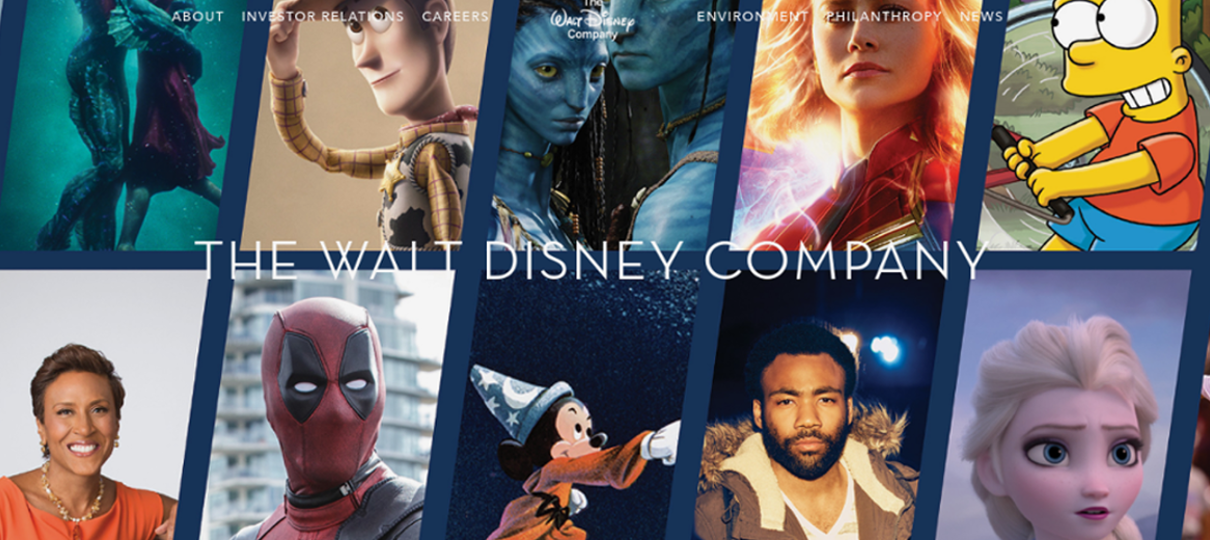 Disney atualiza seu site e inclui Avatar, Deadpool e Simpsons como personagens da casa