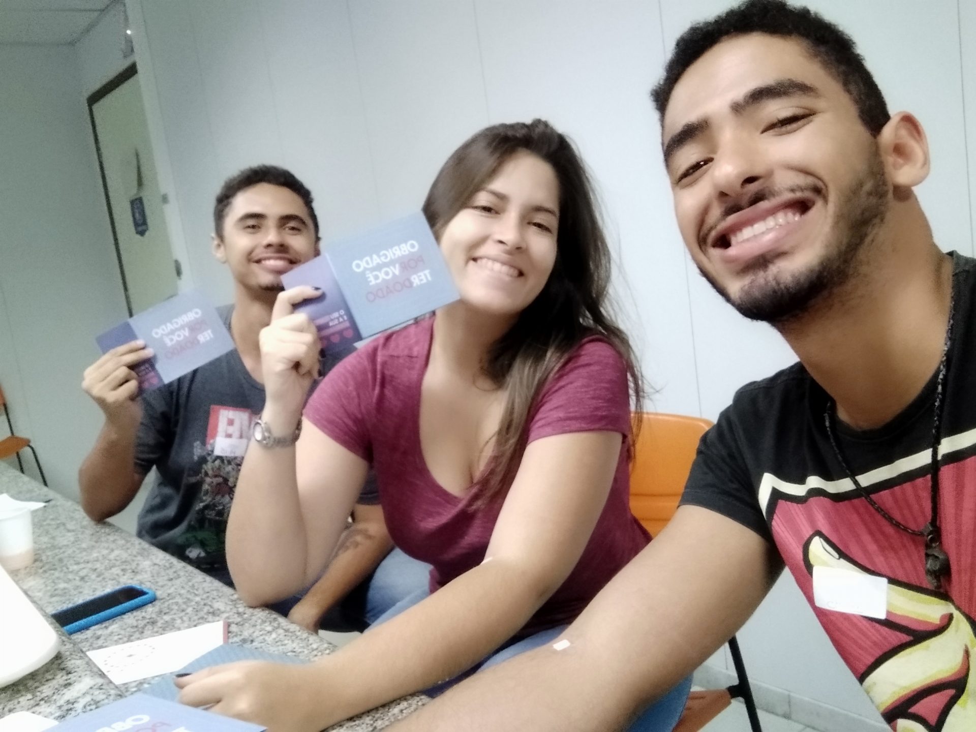 Isabelle Butinholi, Thadeu Viegas e Matheus Tiago