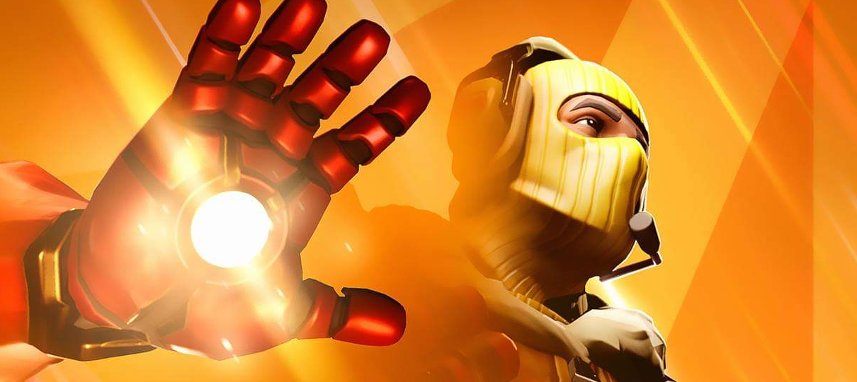 Evento crossover entre Fortnite e Vingadores ganha teaser com Homem de Ferro