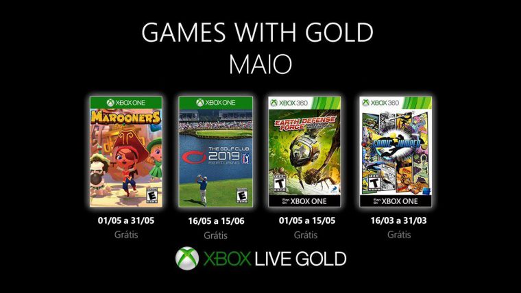 Games With Gold maio