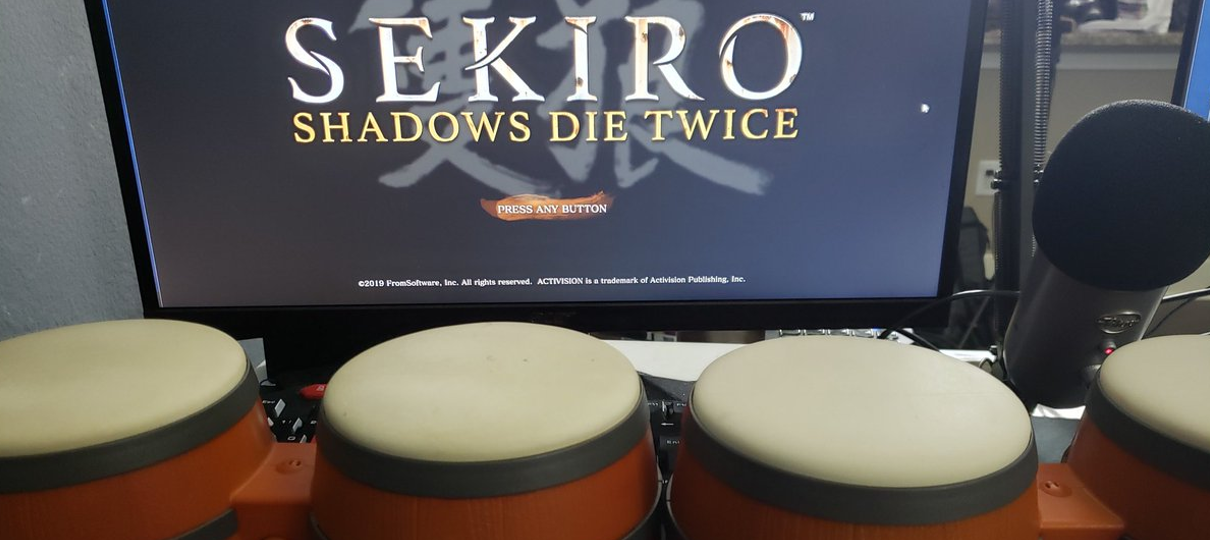 Jogador zera Sekiro: Shadows Die Twice usando tambores de Donkey Kong