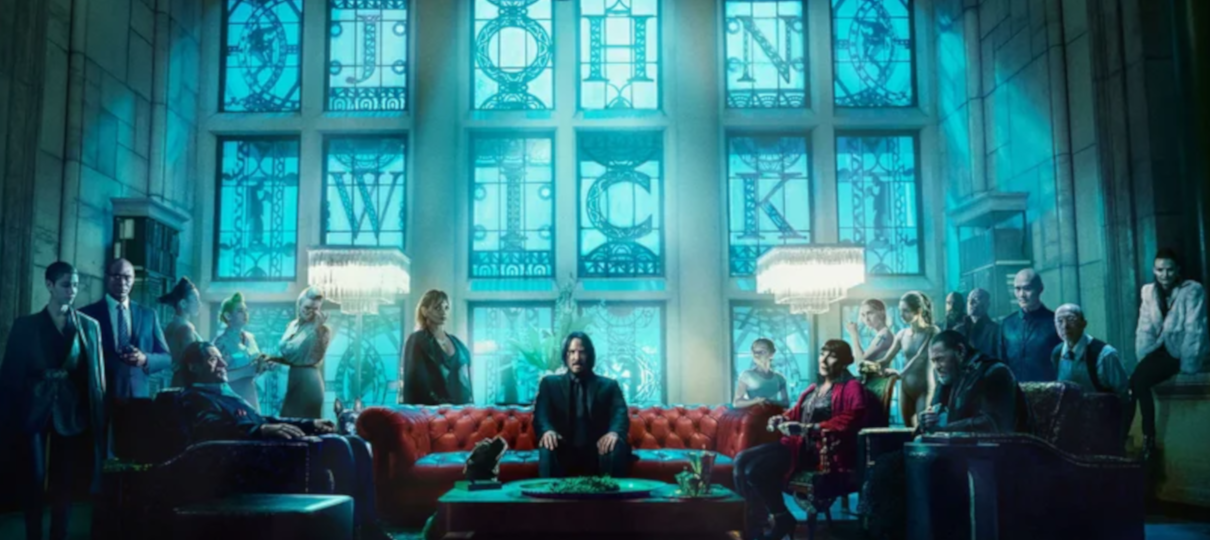 John Wick 3: Parabellum | Personagens se reúnem em uma sala de vitrais em nova imagem