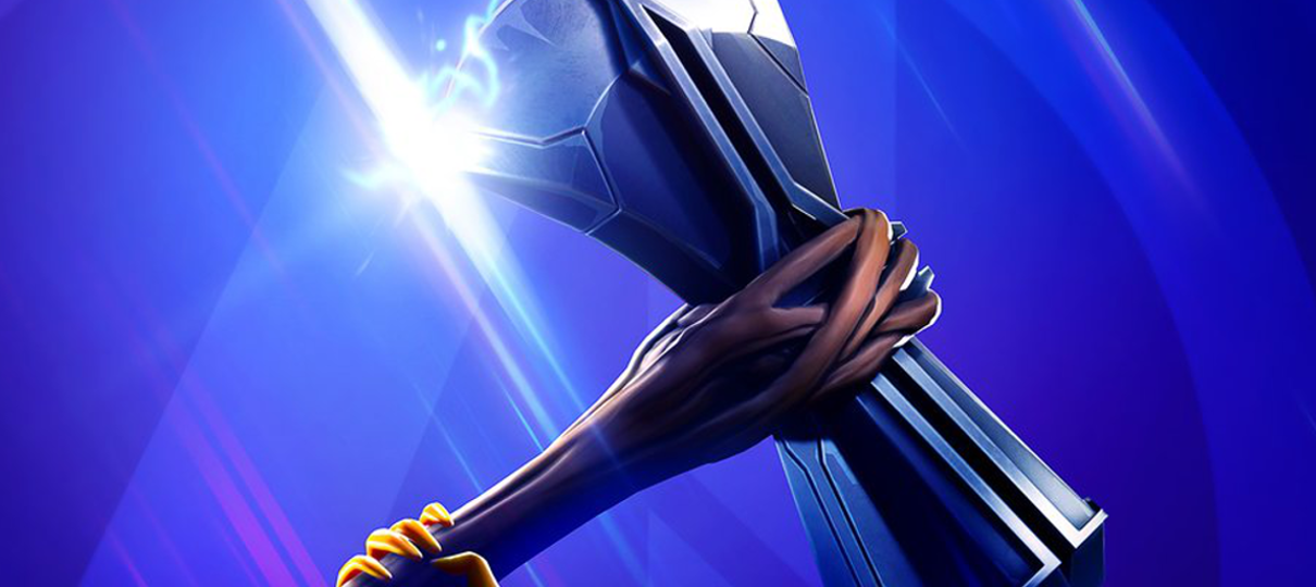 Teaser do crossover entre Fortnite e Vingadores: Ultimato exibe a arma de Thor