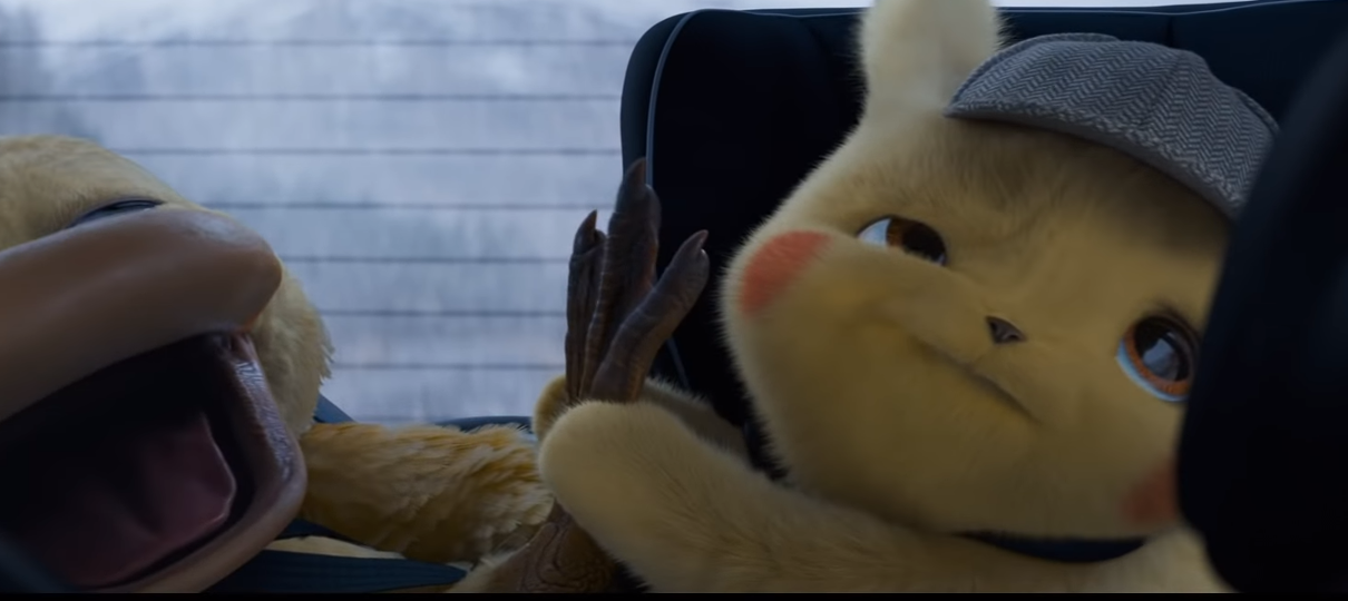 Detetive Pikachu massageia Psyduck em novo trailer