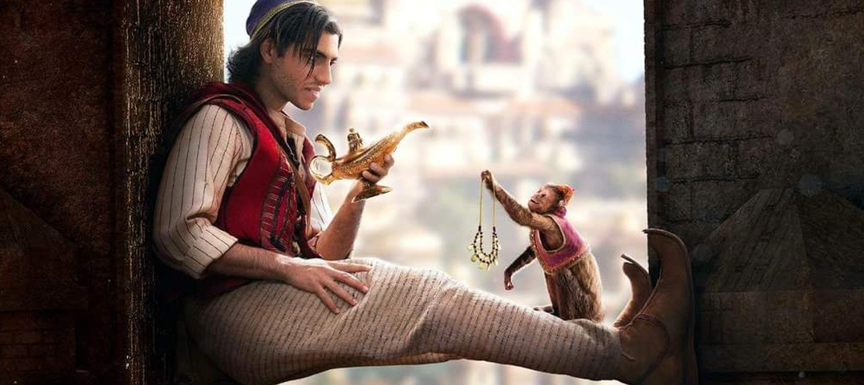 Aladdin se esgueira pelas paredes em novo cartaz do remake