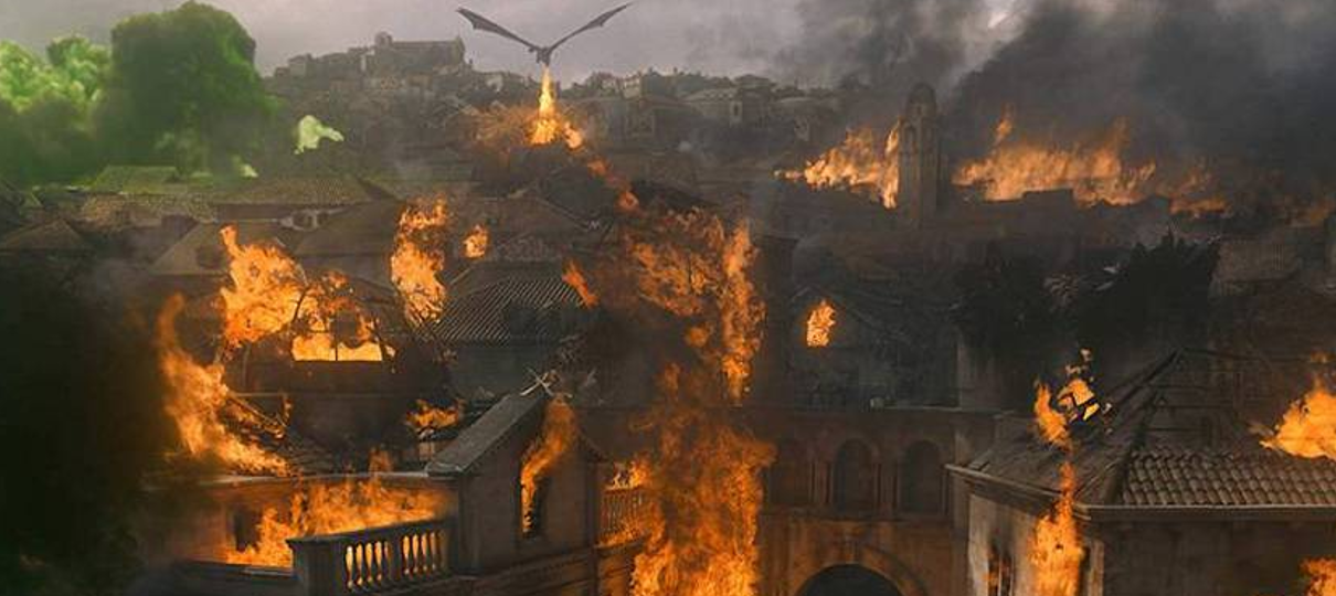 Game of Thrones | Vídeo mostra set em chamas na cena de Porto Real