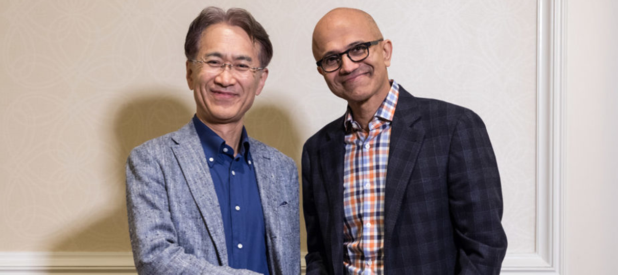 Microsoft e Sony anunciam parceria para gaming e serviços de nuvem