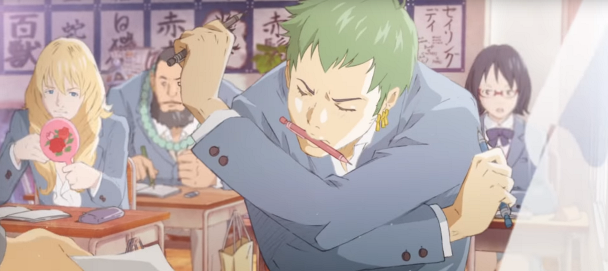 One Piece | Zoro vira estudante colegial em propaganda japonesa