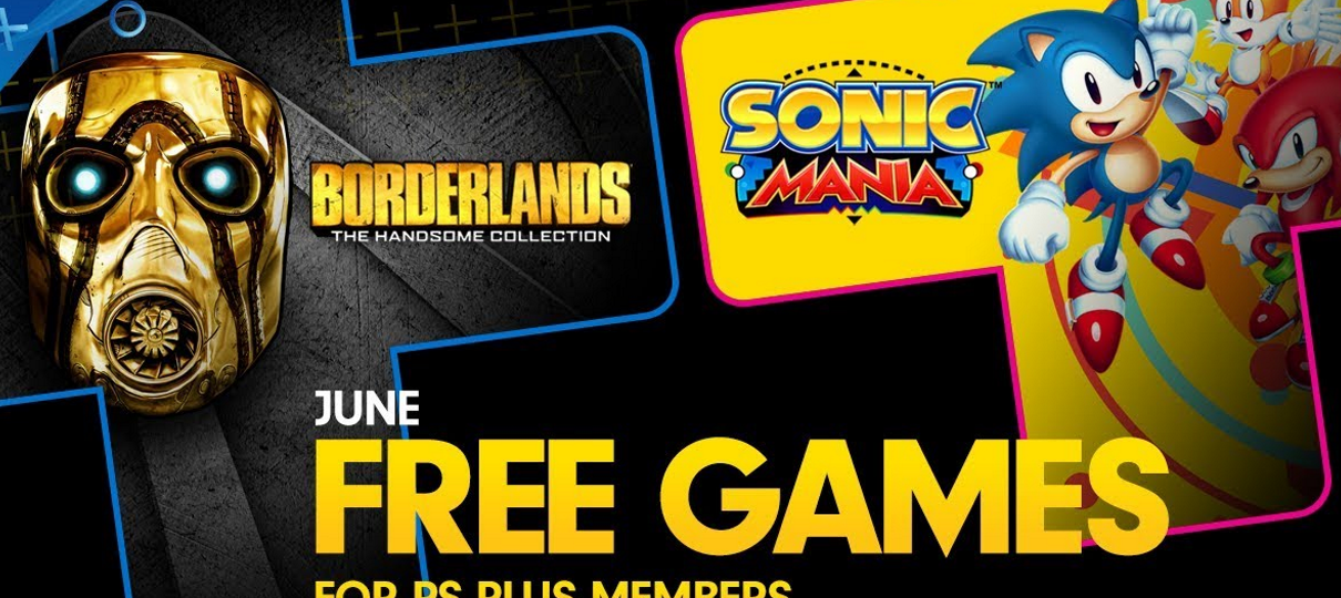 Borderlands e Sonic Mania são os jogos da PS Plus de junho