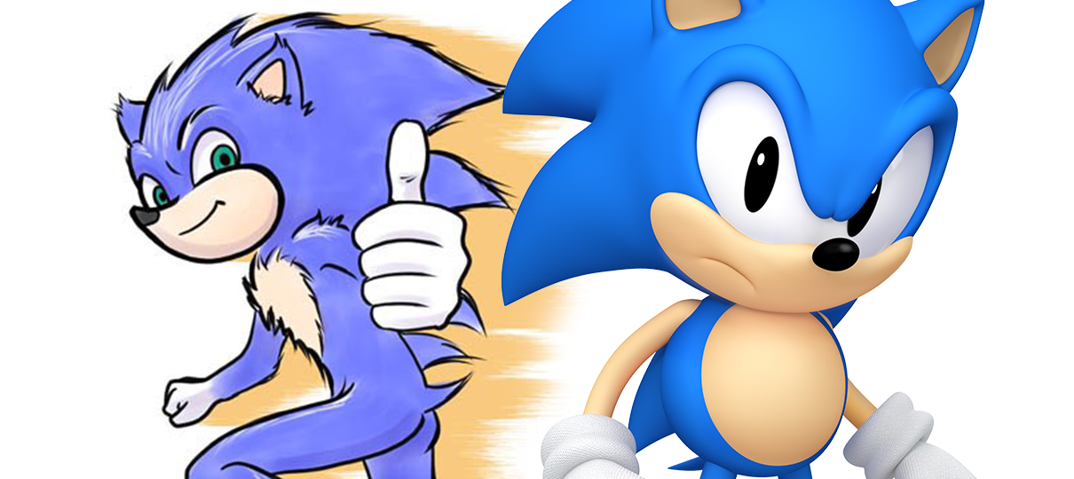 Artista recria visual de Sonic no filme e agrada fãs