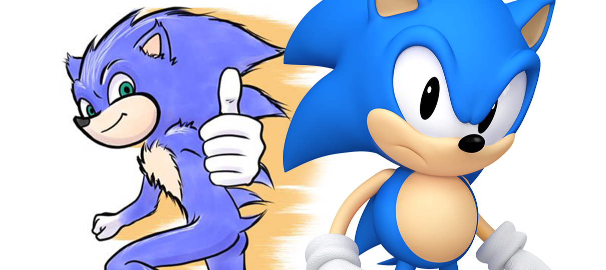 Artista arruma o visual esquisito do Sonic em seu primeiro filme