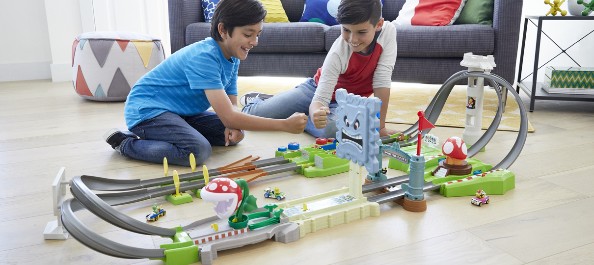 Parceria entre Nintendo e Hot Wheels traz pistas de Mario Kart e miniaturas dos carrinhos