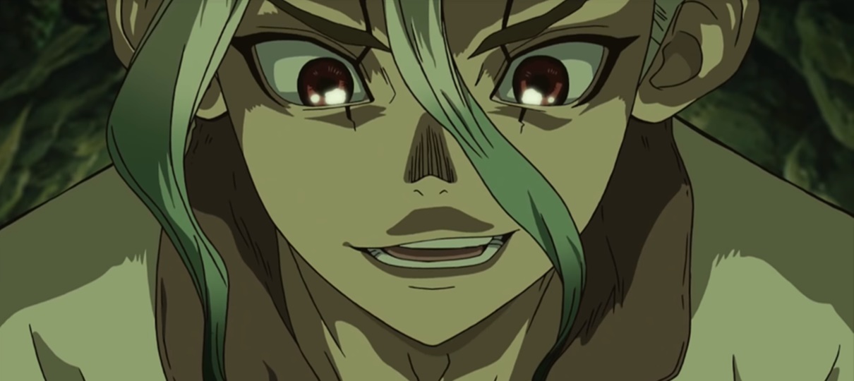 Novo trailer do anime de Dr. Stone mostra as pessoas se transformando em pedra