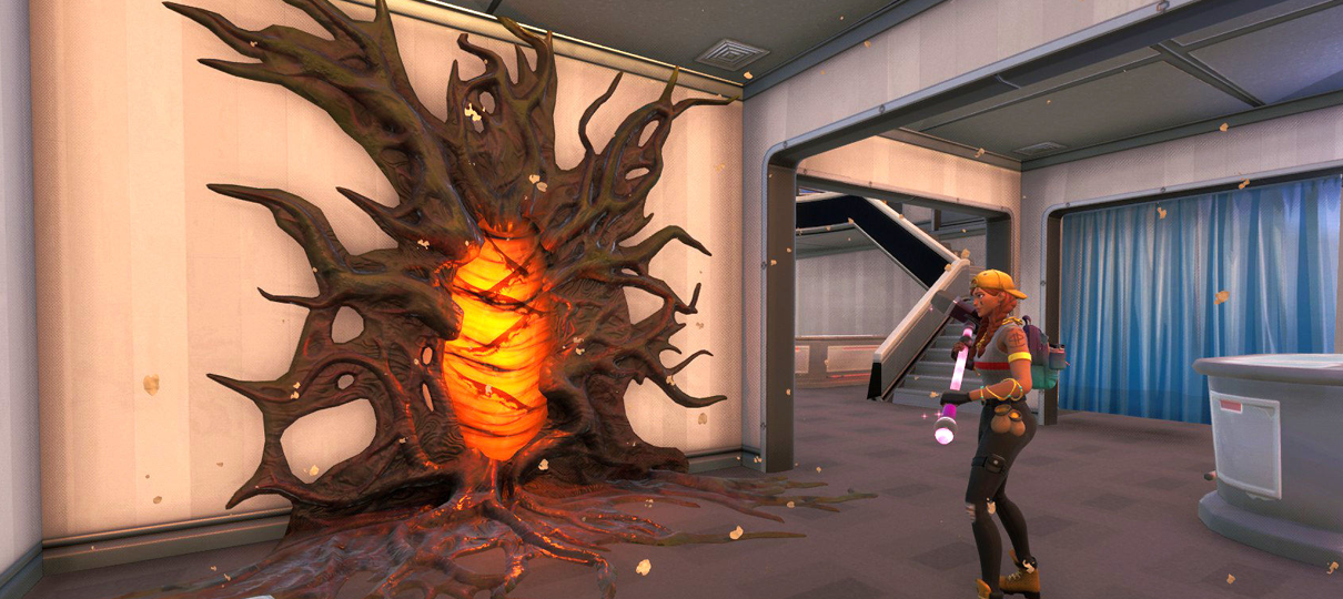Portais de Stranger Things aparecem em Fortnite
